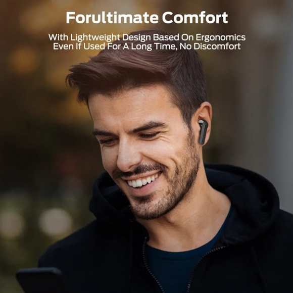 Monster Wireless Earbuds Bluetooth 5.3 Headphones w/ CVC 8.0 Noise Red., Waterpr - Picture 10 of 11